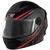 CAPACETE MOTO PRETO/GRAFITE/VERMELHO R8 58