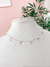 Choker Cristais Rosa