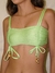 Top Franzido Ponteiras Verde Mint