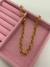 Choker Elo Português Banhado a Ouro 18K