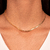 Choker Fita Lisas Banhado a Ouro 18K