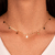 Choker Estrela Lisa Banhado a Ouro 18K