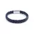 Pulseira Masculina de Couro Trançado Azul Marinho | VQ - comprar online