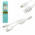 Cabo Lightning Para Iphone 1.20 Metros Emborrachado Branco Shinka - comprar online