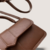 Imagem do HAVILA -Bolsa Quadrada Com Aba Minimalista e Fivela na Alça - Marrom Chocolate