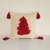 Cojin navidad 45x45cm beige arbolitos - comprar online