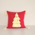 Cojin navidad 45x45cm rojo arbolitos - comprar online