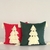 Set x 2 Cojin navidad 45x45cm Verde y rojo - comprar online