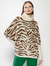 Blusa Biamar Oversize em Estampa Animal Print | 11022 - Cumplice Modas