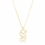 Colar Feminino Com Pingente De Gato Banhado A Ouro 18k