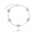 Pulseira de Bolinhas banhado a ródio branco - comprar online