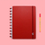 CADERNO INTELIGENTE GRANDE RED CLAPPER - 80 Folhas