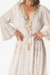 SANTORINI - Vestido longo - Crepe de Viscose com bordados - LINHA PREMIUM - BOHO CHIC