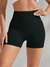 Short deportivo tono solido negro