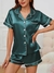 Pijama saten verde - comprar online