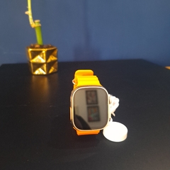 Smartwatch S9 Ultra - Pulseira Laranja com Carregador por Indução e Manual Incluso - loja online