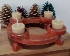 Coroa do Advento com Velas de cera de Abelha