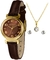 Relógio Lince Feminino Classic Dourado com Pulseira de Couro LRCH167L30 - comprar online