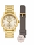 Relógio Condor Feminino Dourado com Pulseira Adicional de Silicone COPC21JCM/T8M