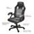 Cadeira Gamer Bright - CD105 Preto/Cinza na internet