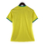 Camisa Seleção Brasileira I 2022 - Torcedor Nike Feminina - Amarela com detalhes em verde