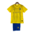Kit Infantil Al-Nassr I Nike 23/24 - Amarelo com detalhes em azul