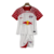 Kit Infantil Red Bull Leipzig I 23/24 - Nike - Branco com detalhes em vermelho