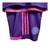 Kit Infantil Charlotte II - Adidas - Roxo com detalhes em azul e rosa - GOL DE PLACA ESPORTES 