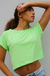 blusa cropped feminina verde