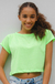 blusa cropped feminina verde