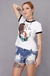 camiseta feminina ringer princesa leia star wars