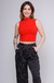 regata cropped gola alta vermelho