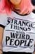 camiseta feminina ringer strange things