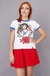 camiseta feminina ringer com estampa alice no país das maravilhas