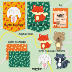 KIT IMPRIMIBLE ANIMALES DEL BOSQUE - comprar online