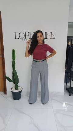 CALÇA ALFAIATARIA LINHO - LOPES LIFE MODA FEMININA