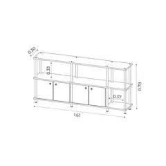 RACK PARA TV MINI TORRE + 2 MÓD. R10 en internet