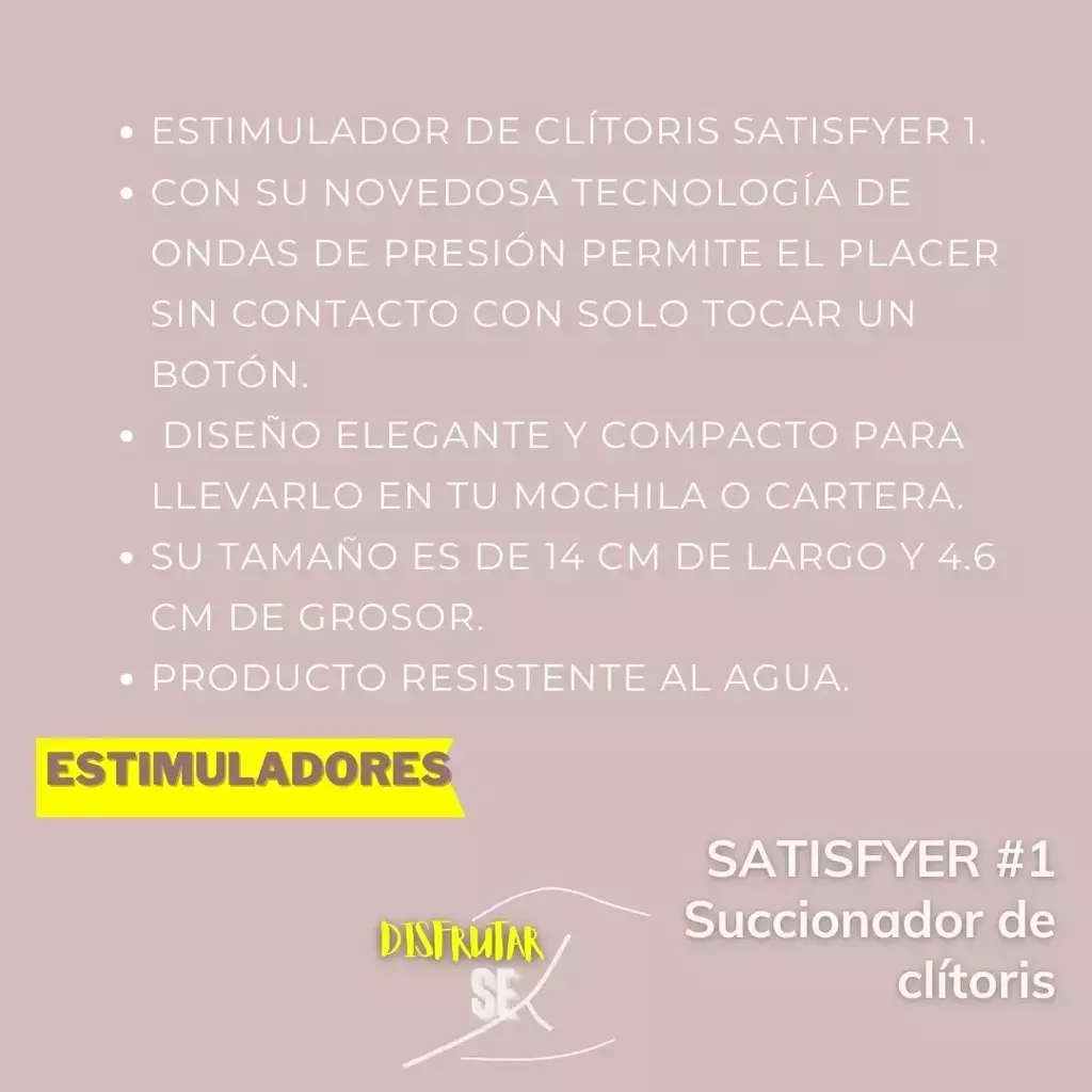 Satisfyer Succionador de clitoris estimulador - DYMSEXX