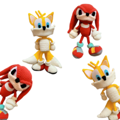 Colecionadores vão se apaixonar pelo Knuckles e Tails da turma do Sonic. 