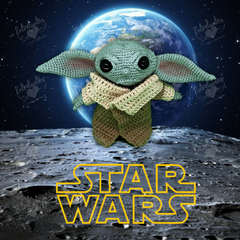 Yoda Amigurumi, que a força esteja com você