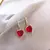 Imagen de Pendientes rojos y blancos