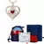 Collares con colgante de corazón para mujer, con caja de regalo - comprar en línea