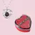 Collar con corazón, Te amo 100 idiomas, caja de regalo de rosas, - comprar en línea