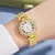 Reloj de pulsera de cuarzo con diamante de lujo para mujer, - comprar en línea