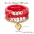 Conjunto de pulsera de corazón de amor con cuentas de arcilla polimérica para - tienda en línea