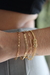 Mix de 4 Pulseiras - Banho de Ouro 18k - comprar online