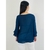 Blusa azul marinho feminina manga longa TAM G - comprar online