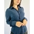 camisa azul marinho feminina 1689 - Qnova Second Hand