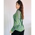 camisa verde estampada TAM M - comprar online