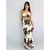 vestido longo branco floral TAM P